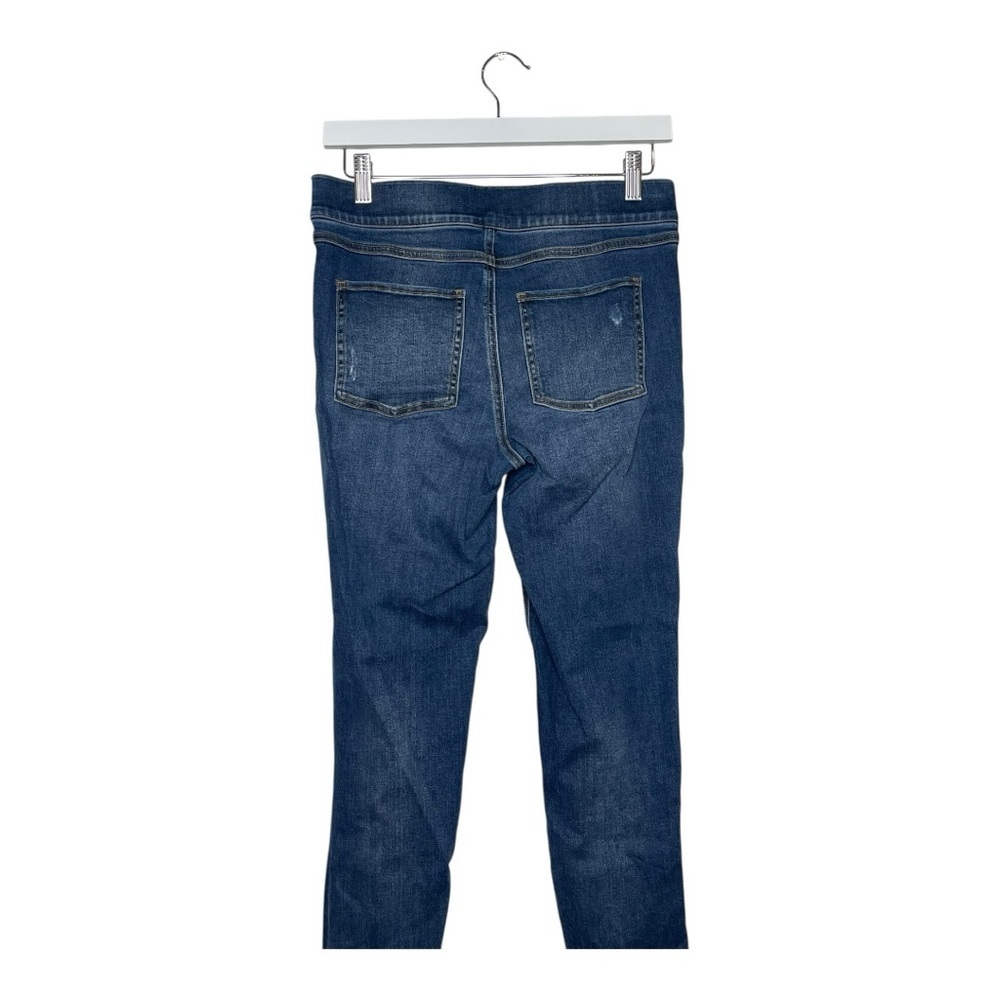 Spanx Women’s Medium Skinny Leg Blue Jean Jeggings Dark Wash Pull On Stretch - Picture 8 of 10